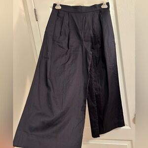 COS 100% Cotton Navy Tailored Trousers - 6